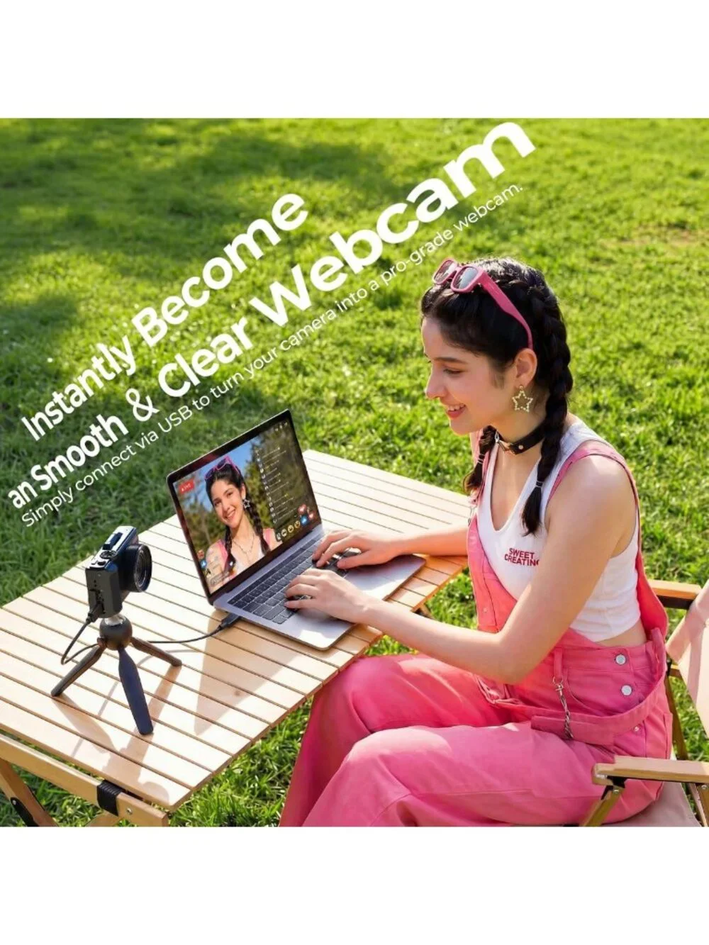 80MP Wi-Fi Digital Camera for Photography - 5K Resolution, 3